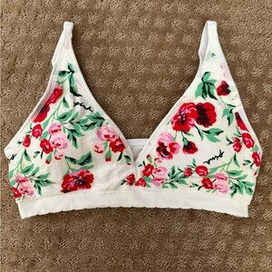 Soft Seamless Pointelle Lightly Lined Bralette